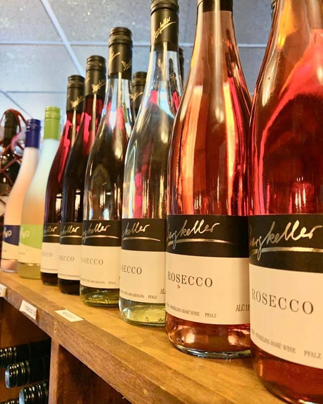 Rosecco wine bottles